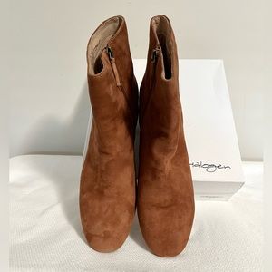 12M Halogen Chestnut Suede Ankle Boot